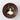 An art print of an Victorian lady with a solid wood round frame.
