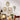 Surrealist Print Gallery Wall Set of 4 arranged above a desk, adding artistic charm to a study or home office with gold and pastel picture frames.