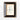 A Black and Gold Antique Frame with a Flower Art Print displayed within it.